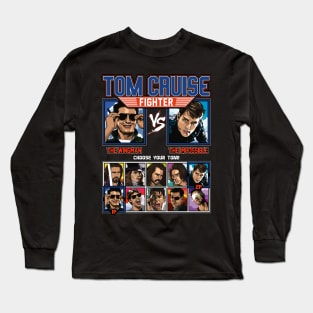 Tom Cruise Fighter - Topgun vs Mission Impossible Long Sleeve T-Shirt